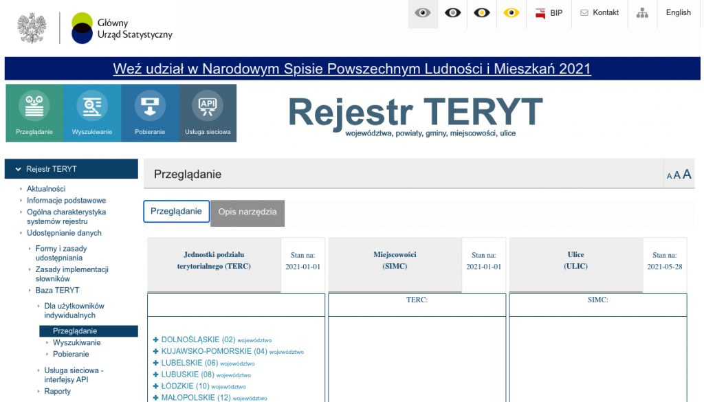 Identyfikator obrębu ewidencyjnego w Rejestrze TERYT